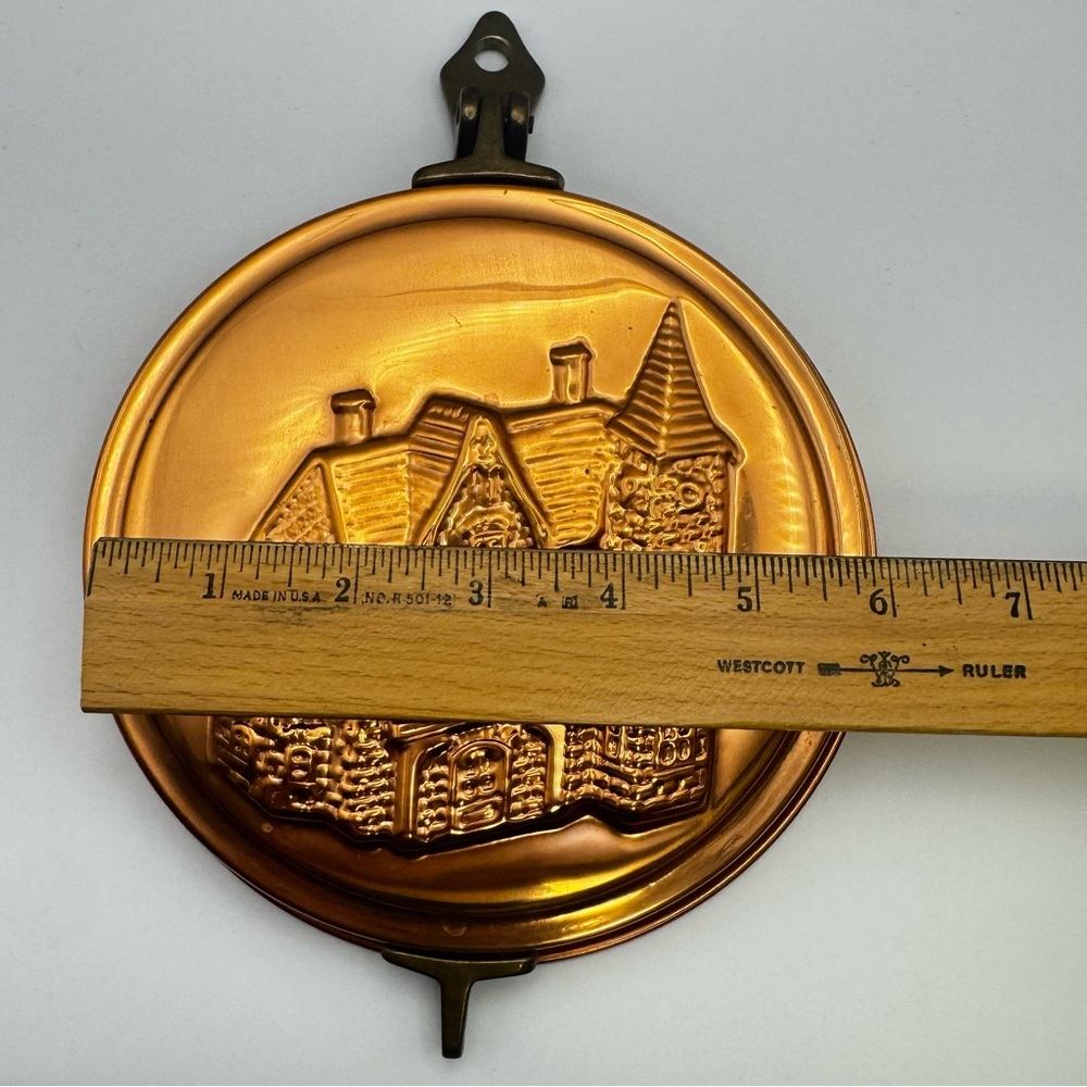 Vintage Copper & Brass Victorian House Wall Hanging Hidden Key Holder - Picture 12 of 13